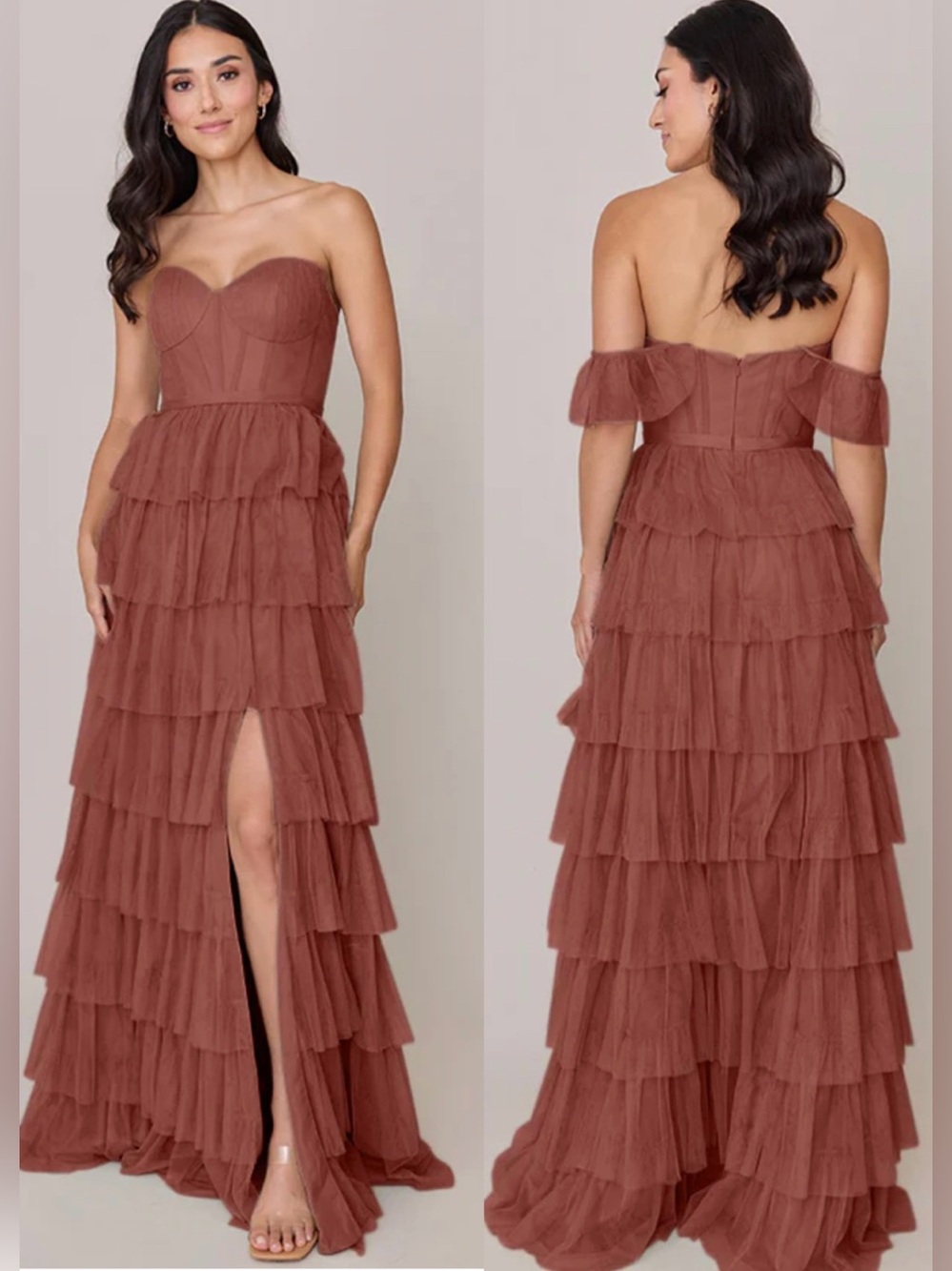 NEW Revelry Lucia Tulle Dress Cinnamon Rose Size 6 Wedding Bridesmaid $229 MSRP